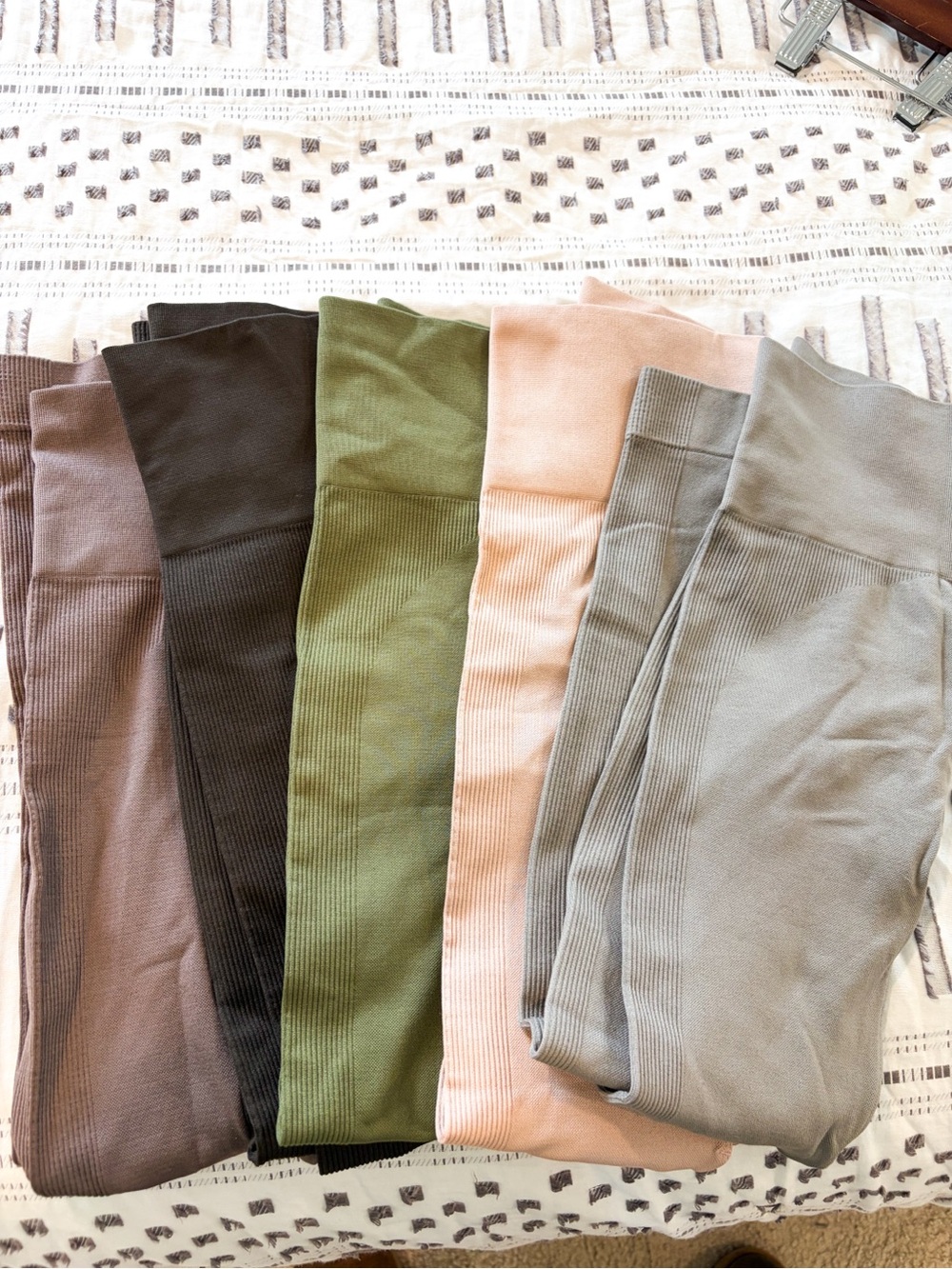 Set Active Seamless Ribbed Leggings Bundle - Women’s Size XSmall/small